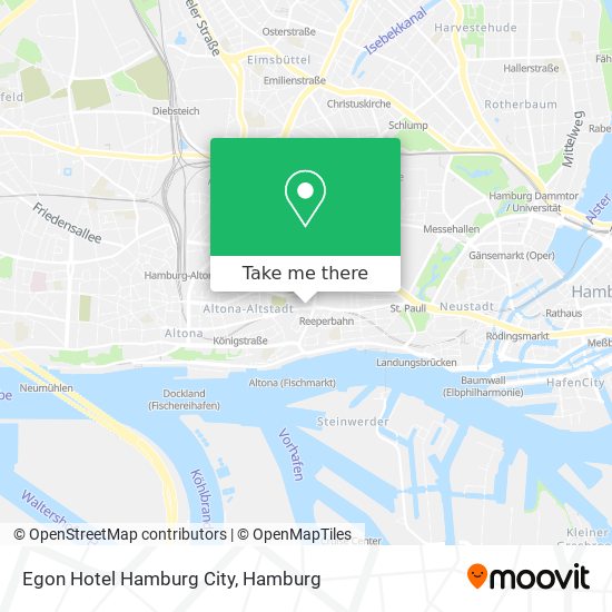 Egon Hotel Hamburg City map