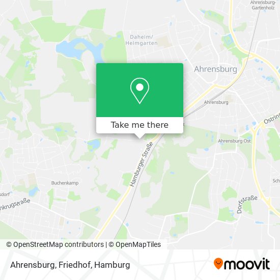 Ahrensburg, Friedhof map