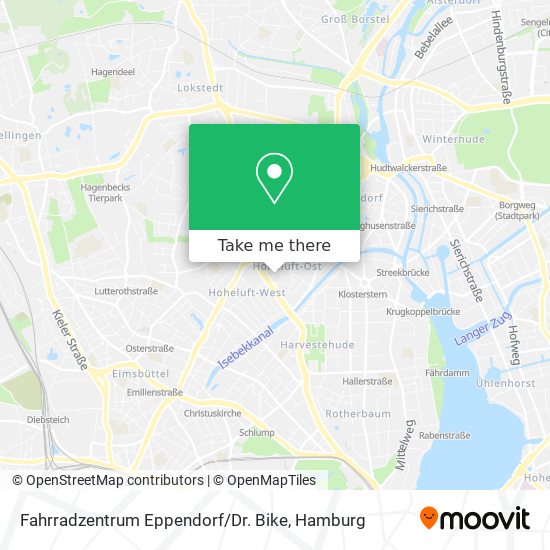 Карта Fahrradzentrum Eppendorf / Dr. Bike