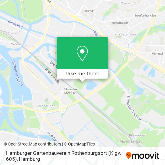 Карта Hamburger Gartenbauverein Rothenburgsort (Klgv. 605)