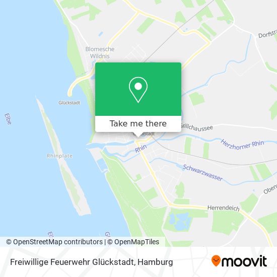 Freiwillige Feuerwehr Glückstadt map