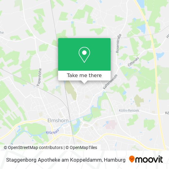 Staggenborg Apotheke am Koppeldamm map