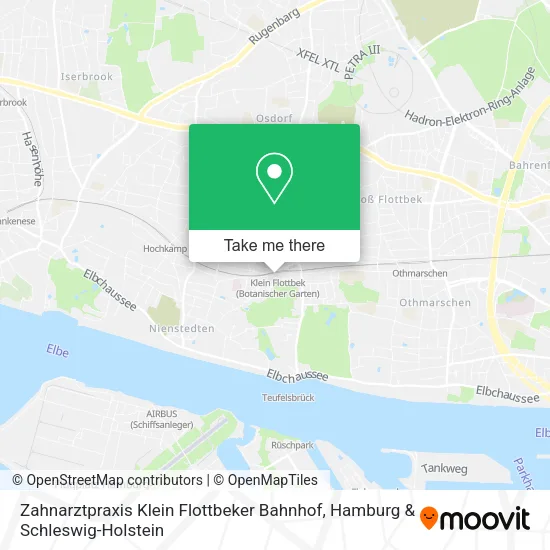 Карта Zahnarztpraxis Klein Flottbeker Bahnhof