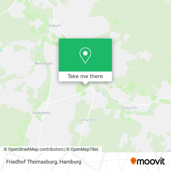 Friedhof Thomasburg map