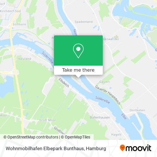 Wohnmobilhafen Elbepark Bunthaus map