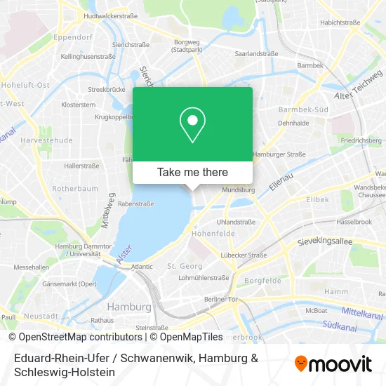 Карта Eduard-Rhein-Ufer / Schwanenwik