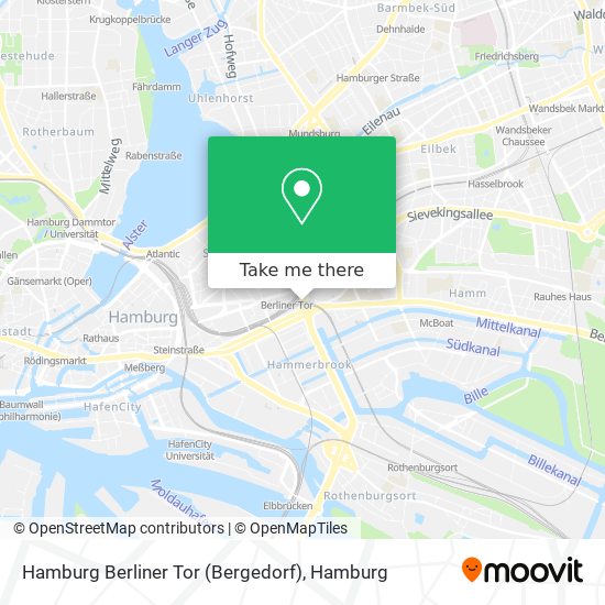 Hamburg Berliner Tor (Bergedorf) map