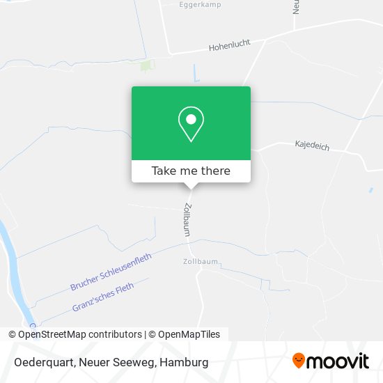 Oederquart, Neuer Seeweg map