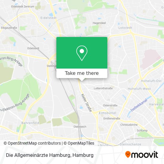 Die Allgemeinärzte Hamburg map