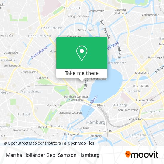 Martha Holländer Geb. Samson map