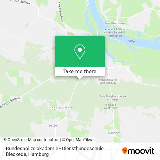 Bundespolizeiakademie - Diensthundeschule Bleckede map