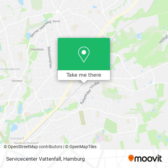 Servicecenter Vattenfall map