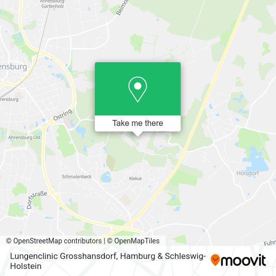 Lungenclinic Grosshansdorf map