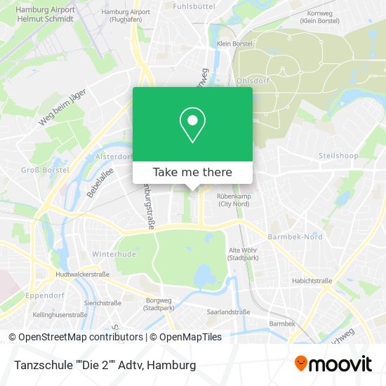 Tanzschule ""Die 2"" Adtv map