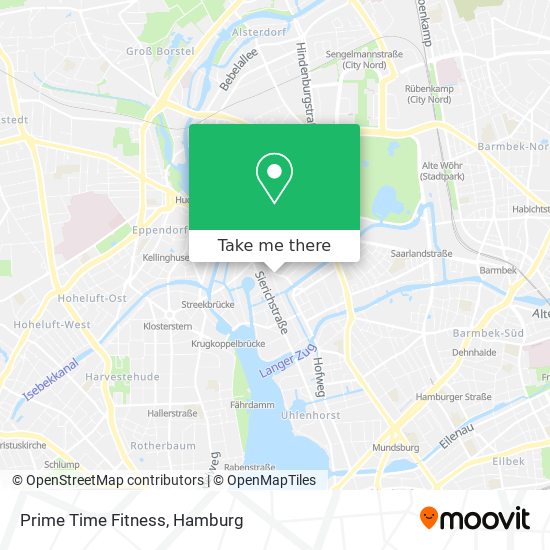 Prime Time Fitness map