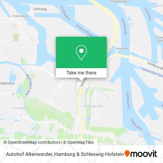 Карта Autohof Altenwerder