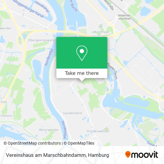 Vereinshaus am Marschbahndamm map