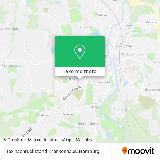 Taxinachrückstand Krankenhaus map