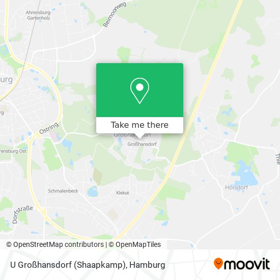 U Großhansdorf (Shaapkamp) map