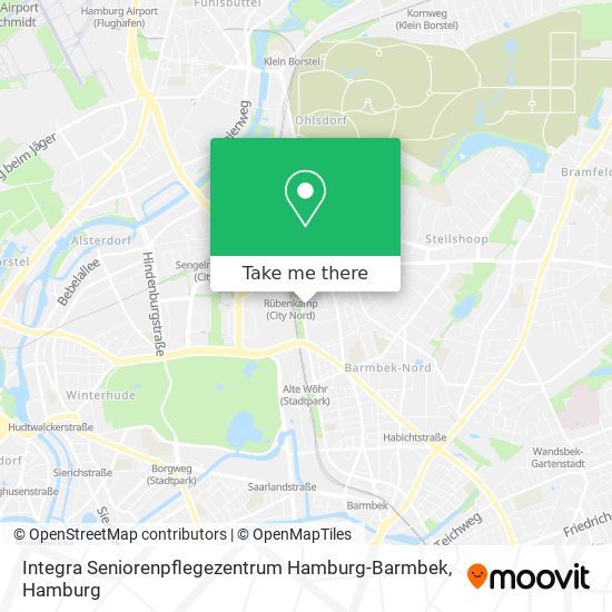 Integra Seniorenpflegezentrum Hamburg-Barmbek map