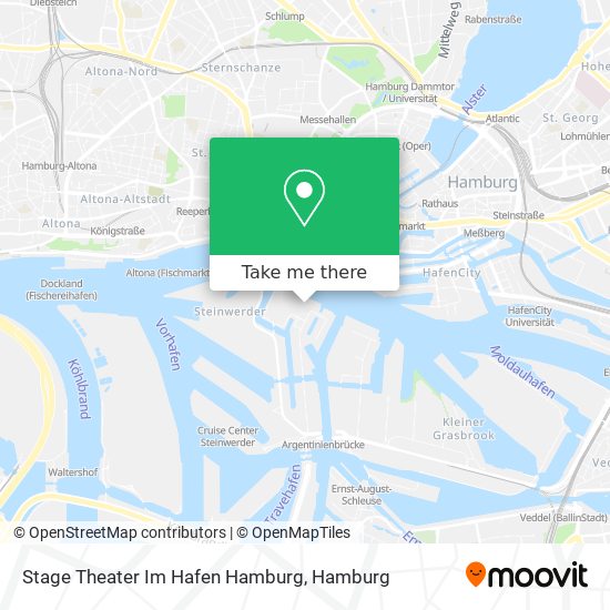Карта Stage Theater Im Hafen Hamburg