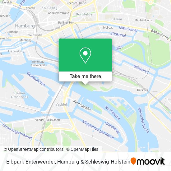 Elbpark Entenwerder map