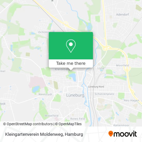 Kleingartenverein Moldenweg map