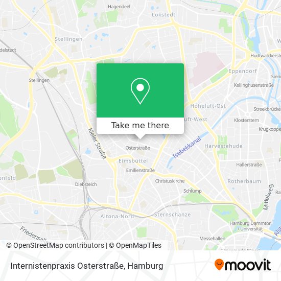 Internistenpraxis Osterstraße map