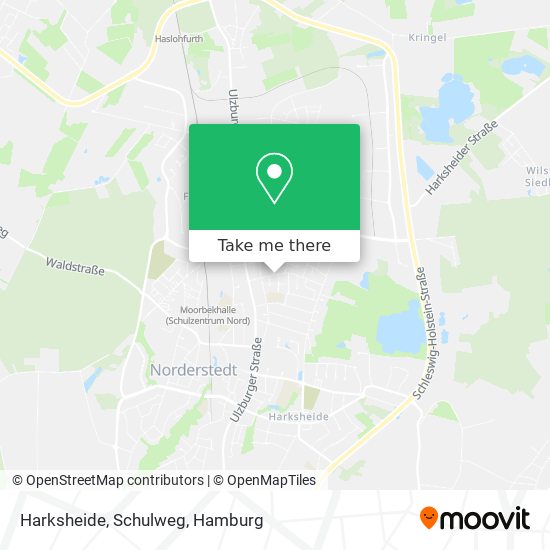 Карта Harksheide, Schulweg