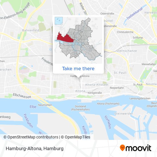 Hamburg-Altona map