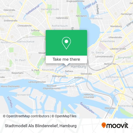Карта Stadtmodell Als Blindenrelief