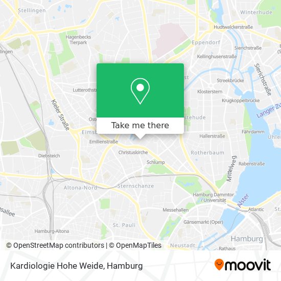 Kardiologie Hohe Weide map