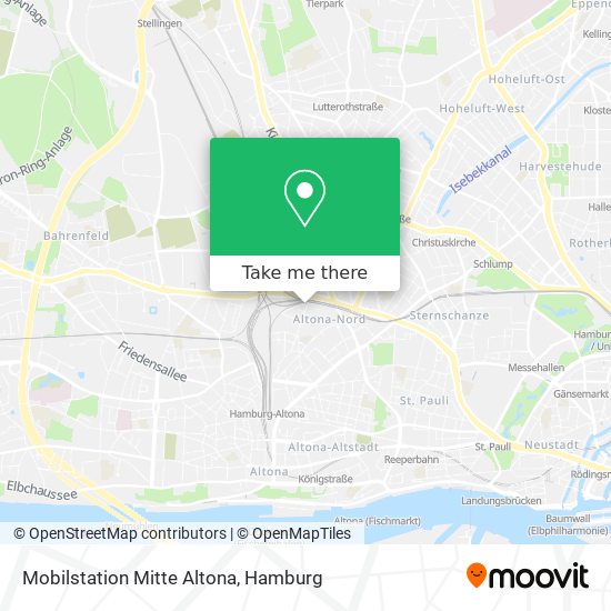 Mobilstation Mitte Altona map