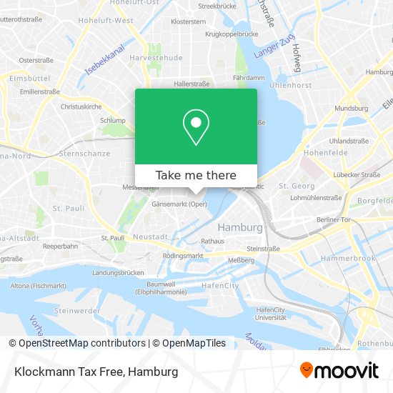 Карта Klockmann Tax Free