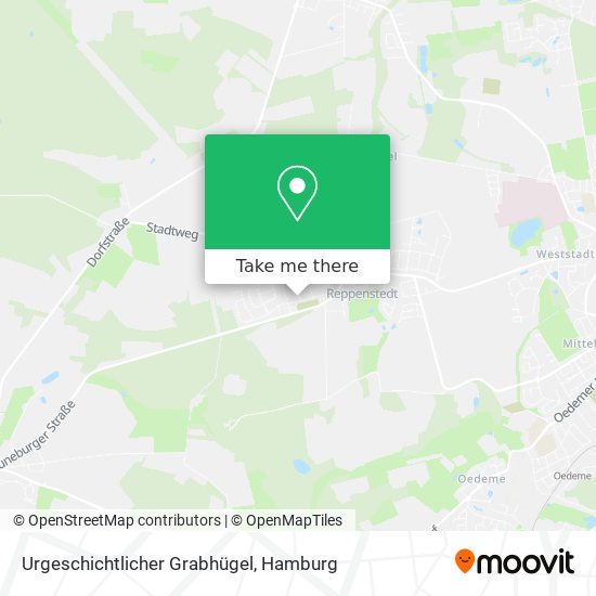 Urgeschichtlicher Grabhügel map