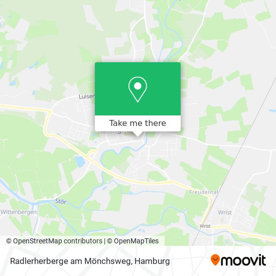 Карта Radlerherberge am Mönchsweg