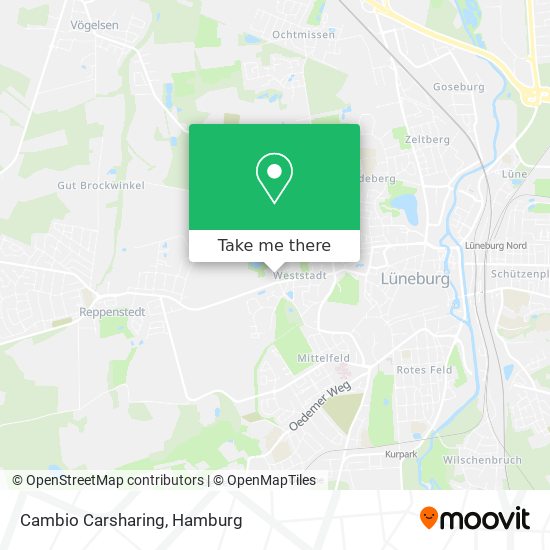 Cambio Carsharing map