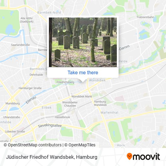 Jüdischer Friedhof Wandsbek map