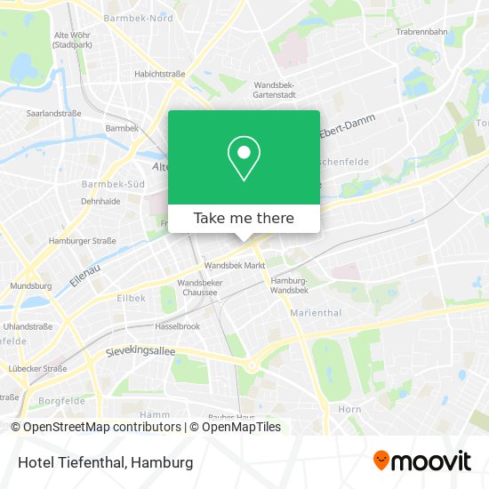 Hotel Tiefenthal map