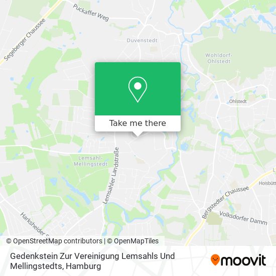 Gedenkstein Zur Vereinigung Lemsahls Und Mellingstedts map
