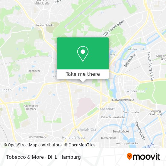 Tobacco & More - DHL map