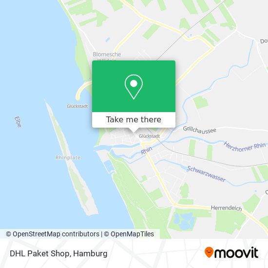 DHL Paket Shop map