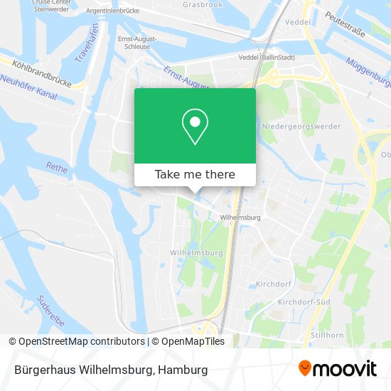 Карта Bürgerhaus Wilhelmsburg