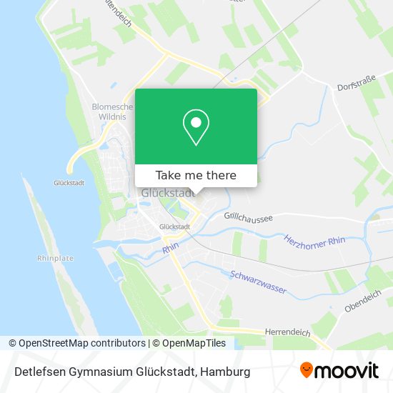 Detlefsen Gymnasium Glückstadt map