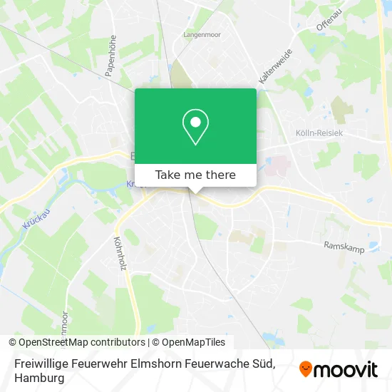 Карта Freiwillige Feuerwehr Elmshorn Feuerwache Süd