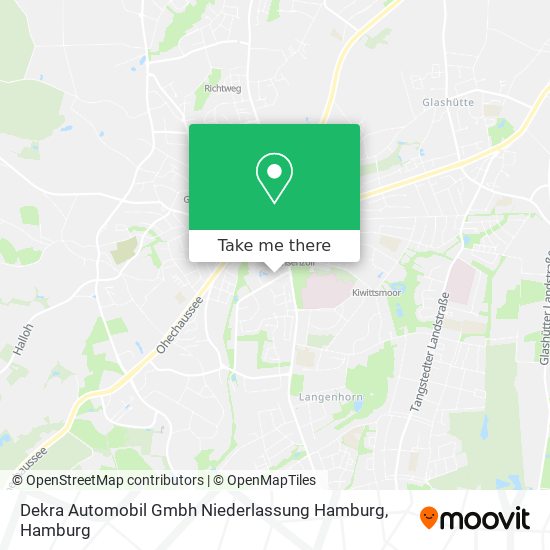 Карта Dekra Automobil Gmbh Niederlassung Hamburg