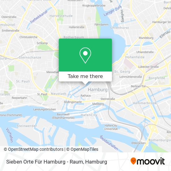 Sieben Orte Für Hamburg - Raum map