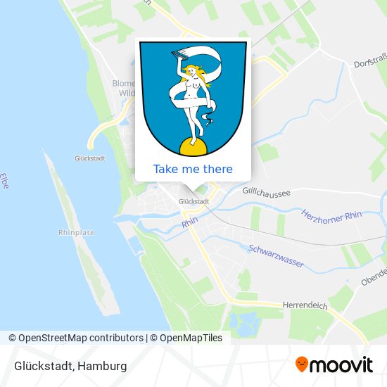 Glückstadt map