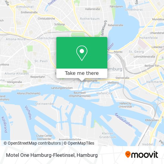 Motel One Hamburg-Fleetinsel map