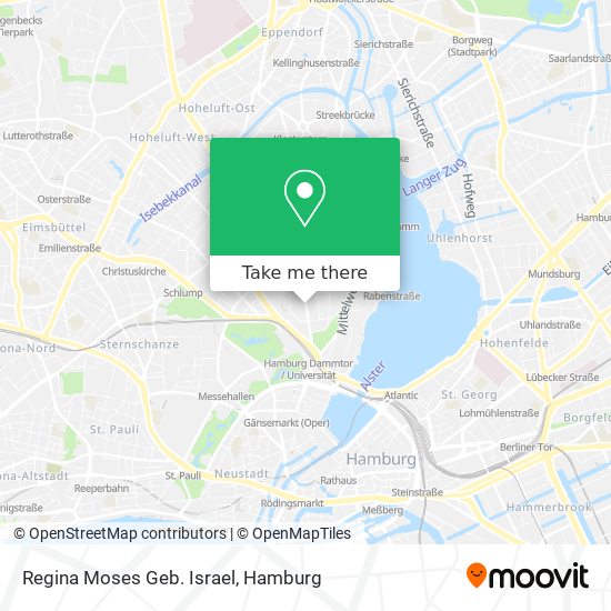 Regina Moses Geb. Israel map